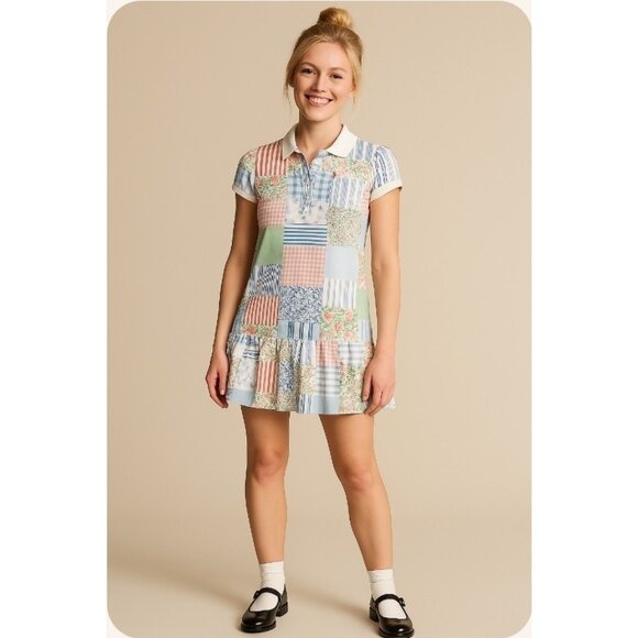 Polo Ralph Lauren Girls XL/16 Patchwork Dress Easter Spring Florals - Picture 11 of 11